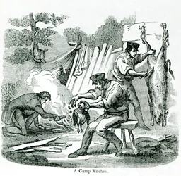 Eine Lagerküche, 1856